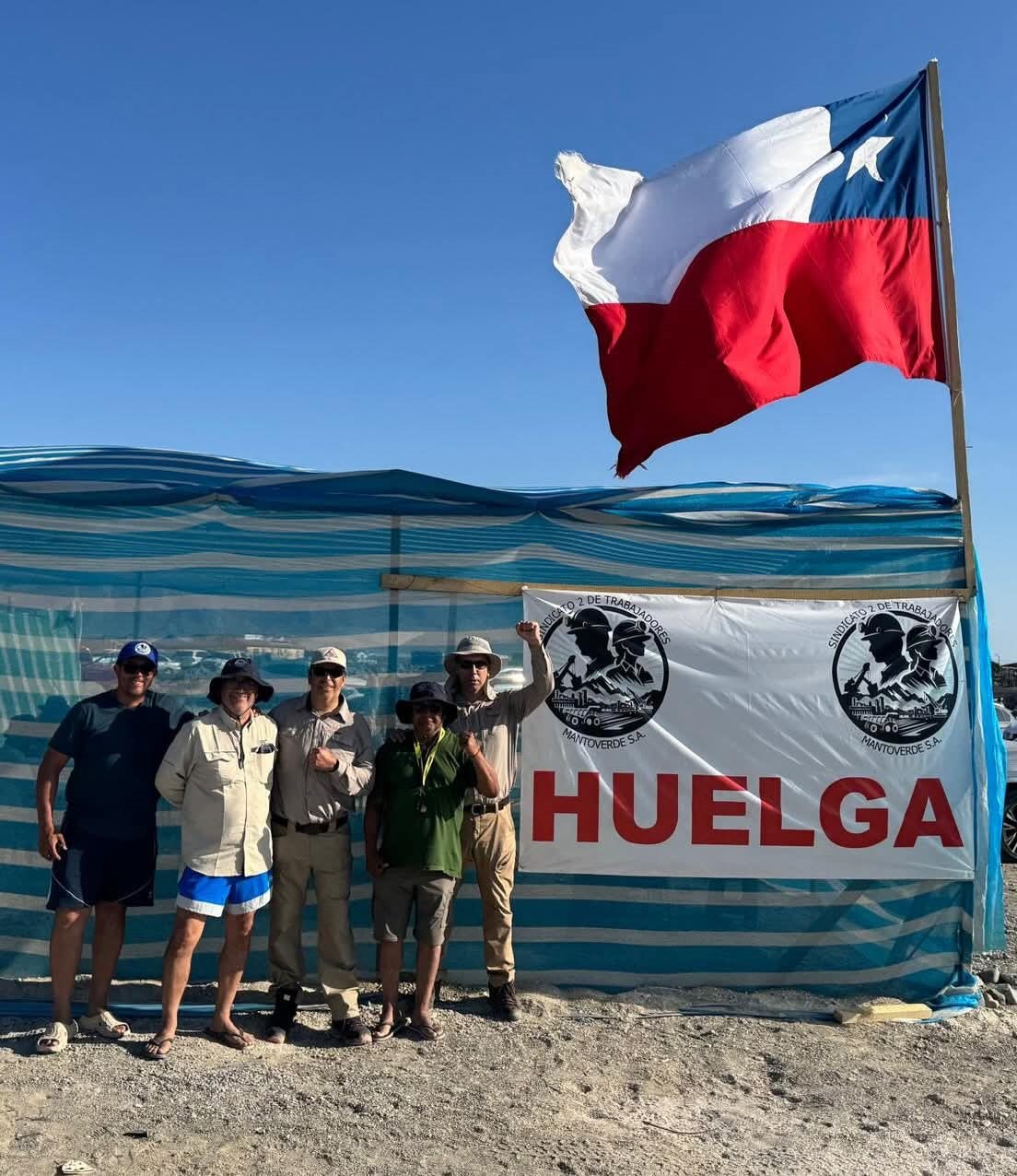 SINDICATO SPENCE SOLIDARIZÓ CON TRABAJADORES EN HUELGA EN MINA MANTOVERDE